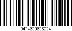Código de barras (EAN, GTIN, SKU, ISBN): '3474630636224'