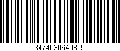Código de barras (EAN, GTIN, SKU, ISBN): '3474630640825'