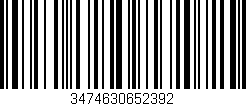 Código de barras (EAN, GTIN, SKU, ISBN): '3474630652392'