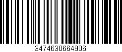 Código de barras (EAN, GTIN, SKU, ISBN): '3474630664906'
