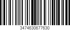 Código de barras (EAN, GTIN, SKU, ISBN): '3474630677630'