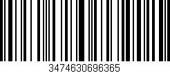 Código de barras (EAN, GTIN, SKU, ISBN): '3474630696365'