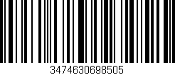 Código de barras (EAN, GTIN, SKU, ISBN): '3474630698505'