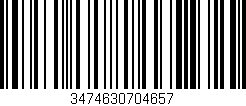 Código de barras (EAN, GTIN, SKU, ISBN): '3474630704657'