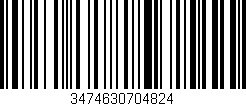 Código de barras (EAN, GTIN, SKU, ISBN): '3474630704824'