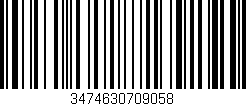 Código de barras (EAN, GTIN, SKU, ISBN): '3474630709058'