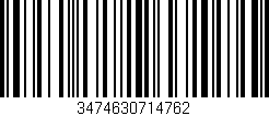 Código de barras (EAN, GTIN, SKU, ISBN): '3474630714762'