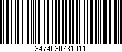 Código de barras (EAN, GTIN, SKU, ISBN): '3474630731011'