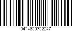 Código de barras (EAN, GTIN, SKU, ISBN): '3474630732247'