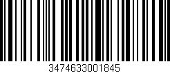 Código de barras (EAN, GTIN, SKU, ISBN): '3474633001845'
