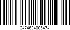 Código de barras (EAN, GTIN, SKU, ISBN): '3474634006474'