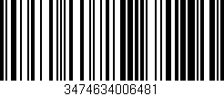 Código de barras (EAN, GTIN, SKU, ISBN): '3474634006481'