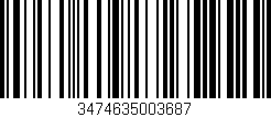 Código de barras (EAN, GTIN, SKU, ISBN): '3474635003687'