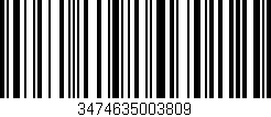 Código de barras (EAN, GTIN, SKU, ISBN): '3474635003809'
