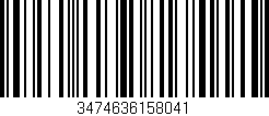 Código de barras (EAN, GTIN, SKU, ISBN): '3474636158041'