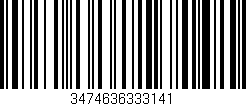 Código de barras (EAN, GTIN, SKU, ISBN): '3474636333141'
