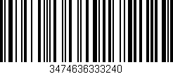 Código de barras (EAN, GTIN, SKU, ISBN): '3474636333240'