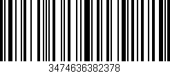 Código de barras (EAN, GTIN, SKU, ISBN): '3474636382378'