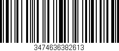 Código de barras (EAN, GTIN, SKU, ISBN): '3474636382613'