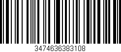 Código de barras (EAN, GTIN, SKU, ISBN): '3474636383108'