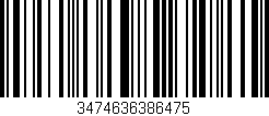 Código de barras (EAN, GTIN, SKU, ISBN): '3474636386475'