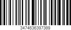 Código de barras (EAN, GTIN, SKU, ISBN): '3474636397389'
