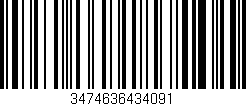 Código de barras (EAN, GTIN, SKU, ISBN): '3474636434091'
