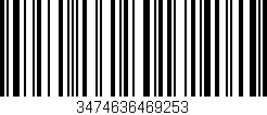 Código de barras (EAN, GTIN, SKU, ISBN): '3474636469253'
