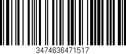 Código de barras (EAN, GTIN, SKU, ISBN): '3474636471517'