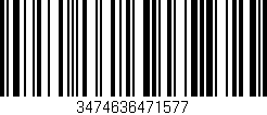 Código de barras (EAN, GTIN, SKU, ISBN): '3474636471577'