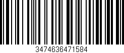 Código de barras (EAN, GTIN, SKU, ISBN): '3474636471584'