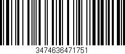 Código de barras (EAN, GTIN, SKU, ISBN): '3474636471751'