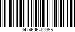 Código de barras (EAN, GTIN, SKU, ISBN): '3474636483655'