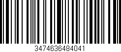 Código de barras (EAN, GTIN, SKU, ISBN): '3474636484041'
