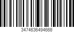 Código de barras (EAN, GTIN, SKU, ISBN): '3474636494668'