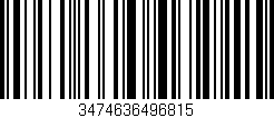 Código de barras (EAN, GTIN, SKU, ISBN): '3474636496815'
