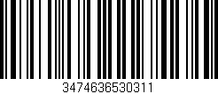 Código de barras (EAN, GTIN, SKU, ISBN): '3474636530311'