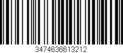 Código de barras (EAN, GTIN, SKU, ISBN): '3474636613212'