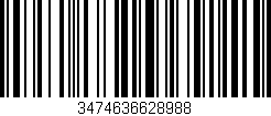 Código de barras (EAN, GTIN, SKU, ISBN): '3474636628988'