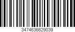 Código de barras (EAN, GTIN, SKU, ISBN): '3474636629039'