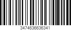 Código de barras (EAN, GTIN, SKU, ISBN): '3474636636341'