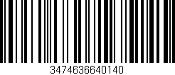 Código de barras (EAN, GTIN, SKU, ISBN): '3474636640140'