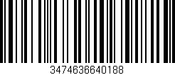 Código de barras (EAN, GTIN, SKU, ISBN): '3474636640188'