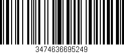 Código de barras (EAN, GTIN, SKU, ISBN): '3474636695249'