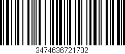 Código de barras (EAN, GTIN, SKU, ISBN): '3474636721702'