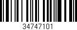 Código de barras (EAN, GTIN, SKU, ISBN): '34747101'