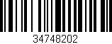 Código de barras (EAN, GTIN, SKU, ISBN): '34748202'