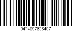 Código de barras (EAN, GTIN, SKU, ISBN): '3474897636487'