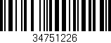 Código de barras (EAN, GTIN, SKU, ISBN): '34751226'