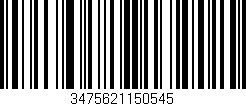 Código de barras (EAN, GTIN, SKU, ISBN): '3475621150545'